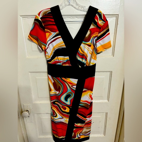 Vintage Frank Lyman Designs wrap style dress size 6 - Picture 1 of 5